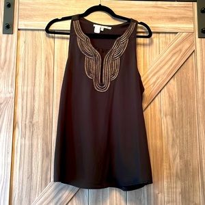 Collective Concepts Black Blouse with Silver Detailing